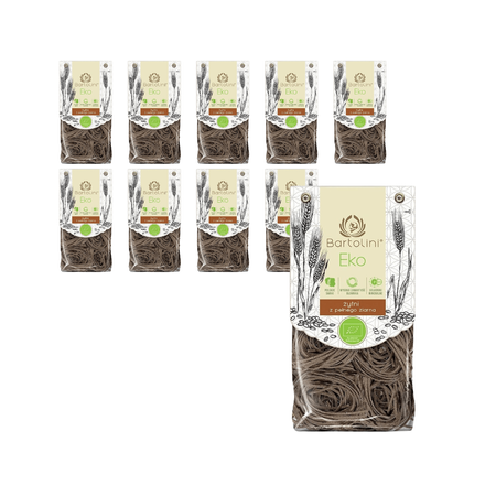 SÆT 10 x Rugnudler rede 4 bio 250 g