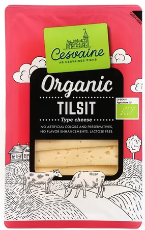 Laktosefri skiveskåret Tilsit-ost BIO 125 g