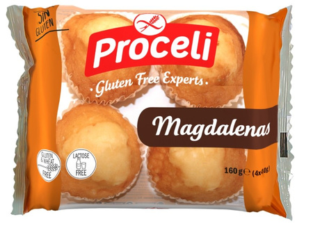 Magdalenas muffins glutenfri 160 g - Proceli