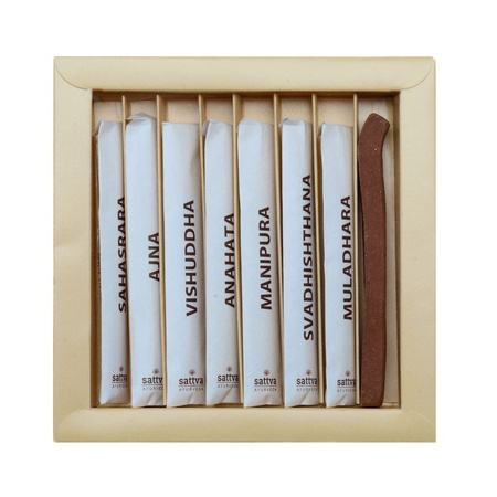 Indisk chakra-harmoniserende røgelse (49 stk.) - Sattva