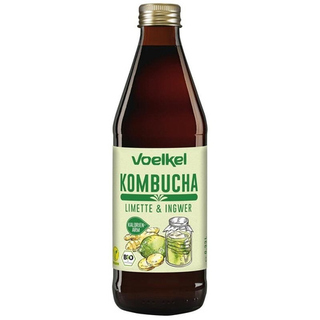 Kombucha lime-ingefær BIO 330 ml