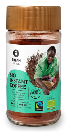 Arabica/Robusta Tanzania Fair Trade instant kaffe Bio 100 g
