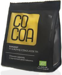 Bananer i chokolade 70% BIO 70 g