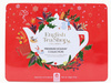 Premium holiday collection te-sæt i dekorativ rød dåse bio 44 g