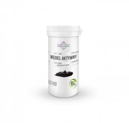 Kosttilskud med aktivt kul 60 kapsler (300 mg) - Soul Farm
