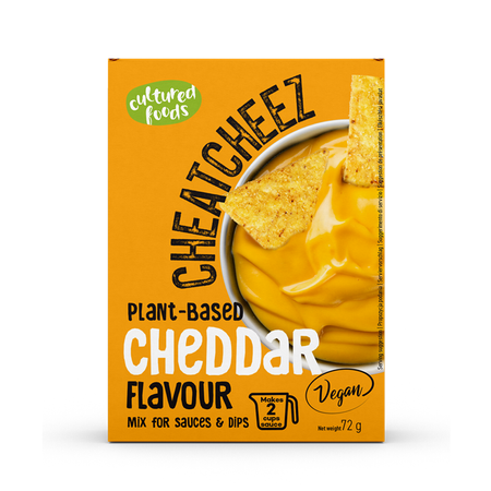 Grøntsagssauce eller dip "CHEATCHEEZ Cheddar" Cultured Foods, 72 g