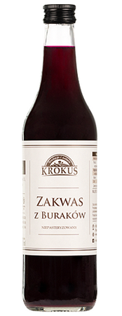 Upasteuriseret rødbedesurdej 500 ml - Krokus