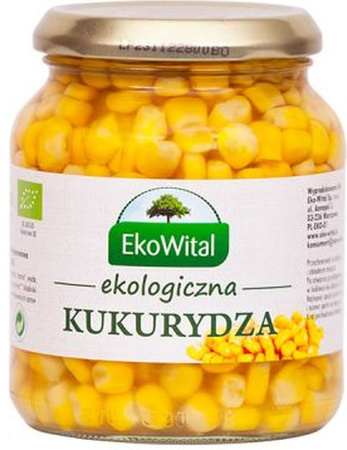 SÆT 12 x Majs i saltlage bio 350 g - Ekowital