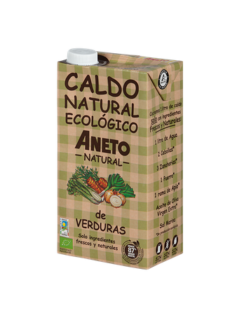 Glutenfri flydende grøntsagsbouillon bio 1 l - ANETO Natural