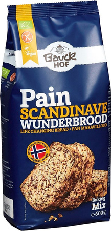 Økologisk fuldkornshavremel brødblanding med havregryn og frø, glutenfri bio 600 g