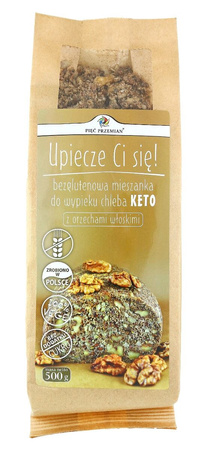 Glutenfri brødblanding med valnødder (keto) 500 g - Five Transformations