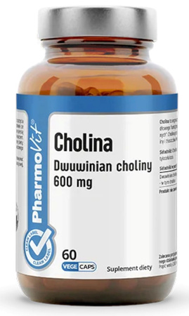 Cholin (600 mg) glutenfrit kosttilskud 60 kapsler - Pharmovit (Clean label)