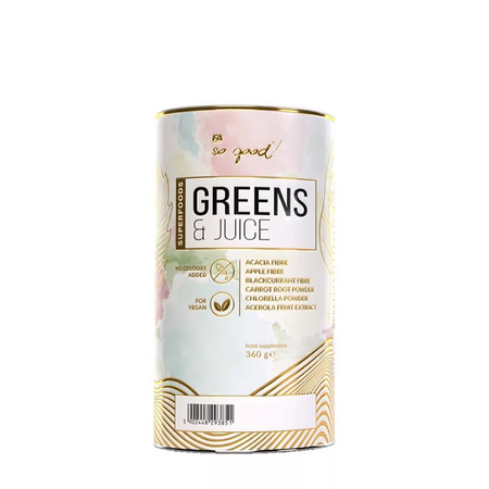 Fibre greens & juice lemon kosttilskud 360 g - SÅ GODT!