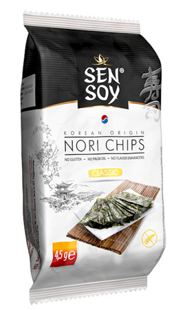 Glutenfri nori-chips classic 4,5 g - SEN SOY