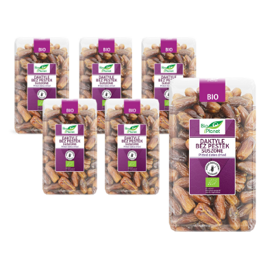 SET 6 x tørrede dadler uden kerner - glutenfri BIO 1 kg