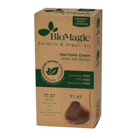 Brun blond hårfarve (77.07) 250 g - Biomagic