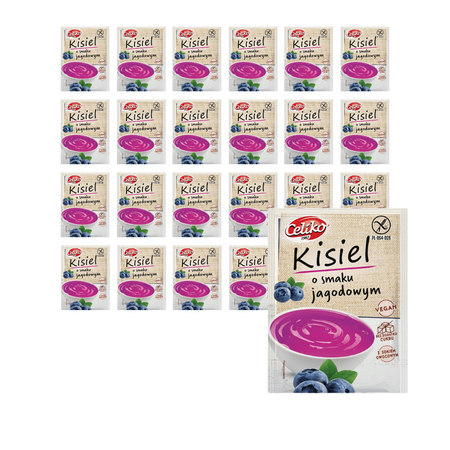 KIT 25 x gelé med blåbærsmag 40 g