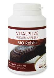 Reishi-svampe (lakporesvamp) bio (620 mg) kosttilskud 100 kapsler - Pilze Wohlrab