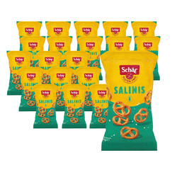 SÆT 20 x Salinis glutenfri saltkringler 60 g