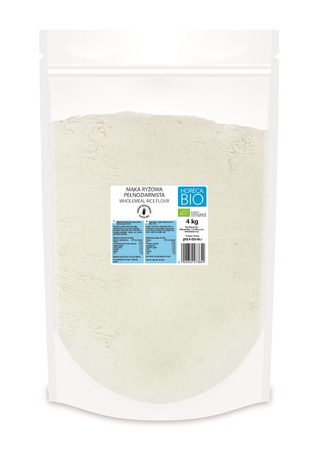 Fuldkornsrismel bio 4 kg - Horeca
