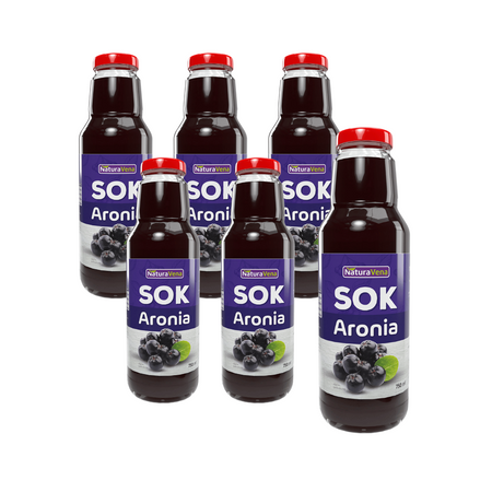 SETTING 6 x Tyttebærsaft 100 % 750 ml - Naturavena