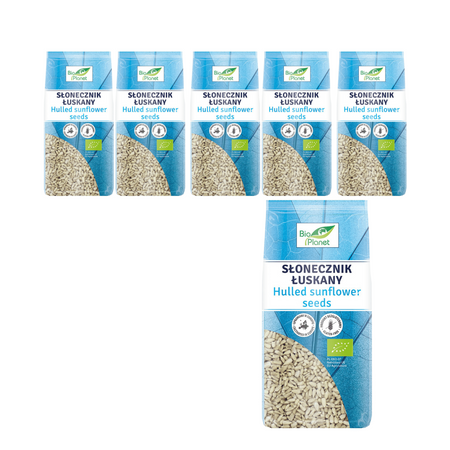 SET 6 x glutenfri afskallede solsikkefrø bio 350 g
