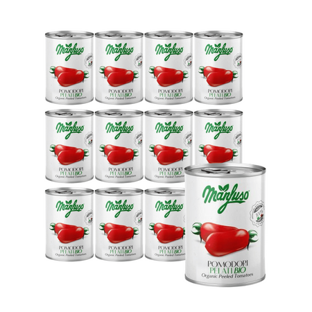 SÆT 12 x Tomater uden skræl, bio 400 g