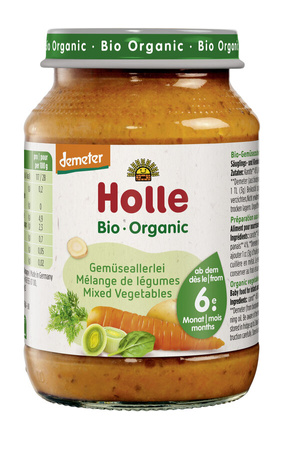 Glutenfri grøntsagspuré fra 6 måneder demeter bio 190 g - HOLLE