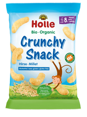 Glutenfri hirsechips fra 8 måneder bio 25 g - Holle