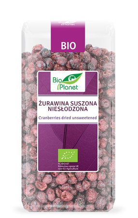 Tørrede usødede tranebær bio 50 g