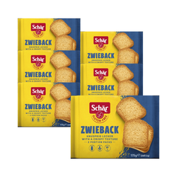 SÆT 6 x Zwieback - glutenfri tvebakker 175 g - Schar