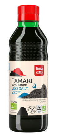 Sojasauce tamari 25% mindre salt glutenfri bio 250 ml