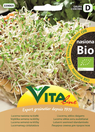 Lucernefrø til spirer bio 20 g - Vita Line