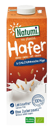 KIT 8 x Havredrik med tang uden tilsat sukker bio 1 l - Natumi