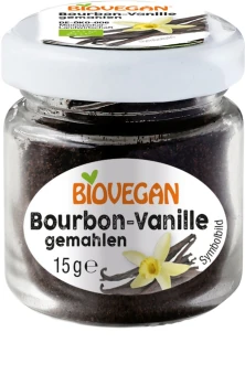Stødt bourbonvanilje bio (i glas) 15 g - Biovegan