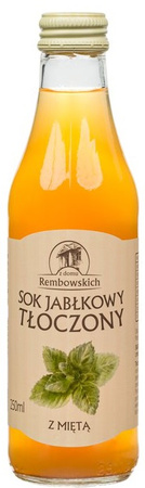Æblejuice presset med mynte 250 ml