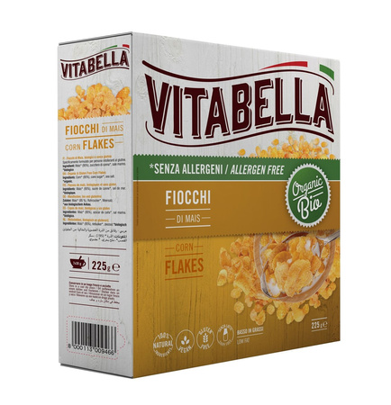 Glutenfri cornflakes bio 225 g - Vitabella