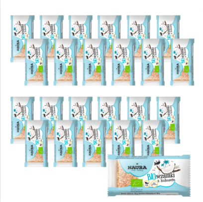 KIT 24 x sesamfrø med kokosnød BIO 27 g