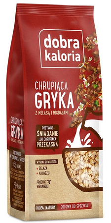 Sprød boghvede med melasse og mandler 100 g - Dobra Kaloria