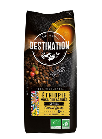 Arabica 100% Etiopien Fair For Life bønnekaffe BIO 1 kg - Destination