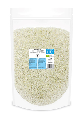 Glutenfri langkornede hvide ris bio 5 kg
