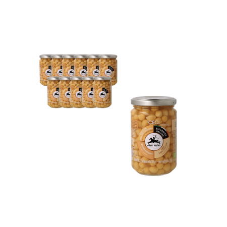 SÆT med 12 x Kikærter i saltlage BIO 300 g (220 g)