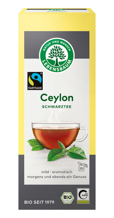 Fair Trade ceylon sort te express Bio (20 x 2 g) 40 g