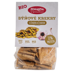 Græskarkerner og hvidløgskiks bio 100 g - ZEMANKA