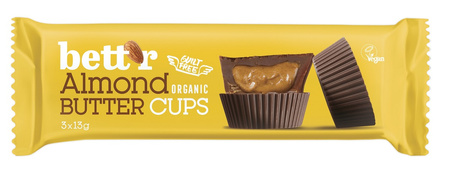 Praliner med mandelcremefyld bio (3 x 13 g) 39 g - Bett'R