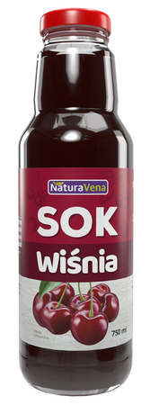 KIT 6 x surkirsebærsaft 750 ml - Naturavena