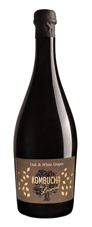 Champagne kombucha på egeblade med smag af hvide druer bio 750 ml - Kombucha By Laurent
