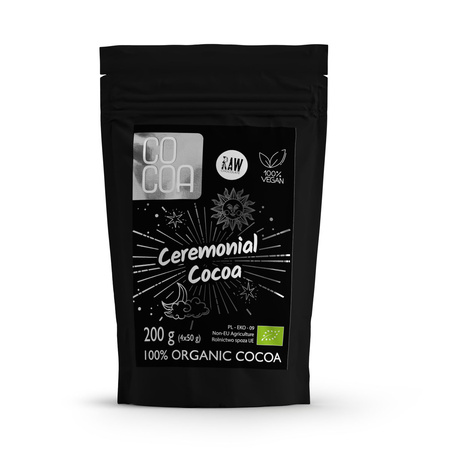 Ceremoniel kakao bio (4 x 50 g) 200 g - COCOA