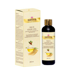 Ris-hårolie med rosmarin og arganolie 200 ml - Sattva
