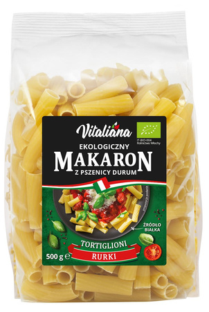 Pasta (hård hvede) tortiglioni bio 500 g- vitaliana